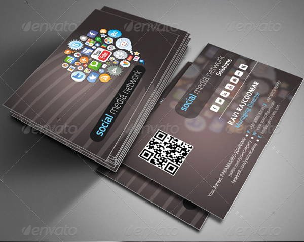 Social Media Business Card Template Beautiful 9 Networking Business Card Templates