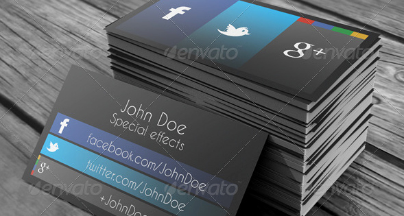 Social Media Business Card Template Fresh social Media Business Cards Fragmatfo