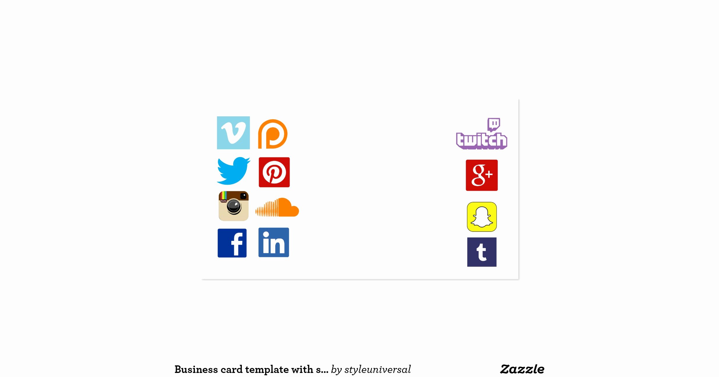 Social Media Business Card Template Luxury Business Card Template with social Media Icons 3