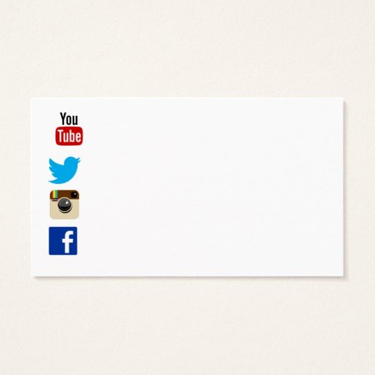 Social Media Business Card Template New Business Card Template with social Media Icons 2