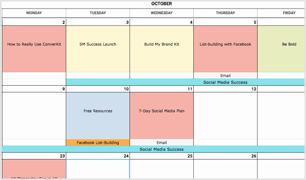 Social Media Post Schedule Template Inspirational How to Create A social Media Calendar A Template for