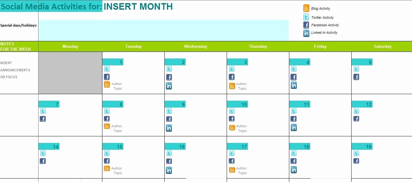 Social Media Posting Schedule Template Fresh the Ultimate Guide to Creating Your social Media Calendar