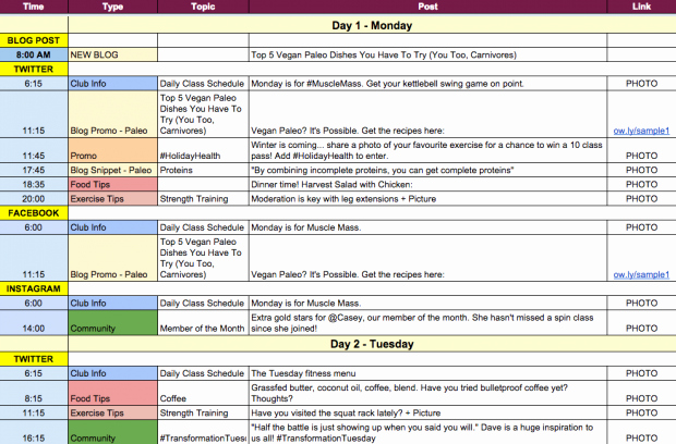 Social Media Posting Schedule Template Luxury How to Create A social Media Calendar