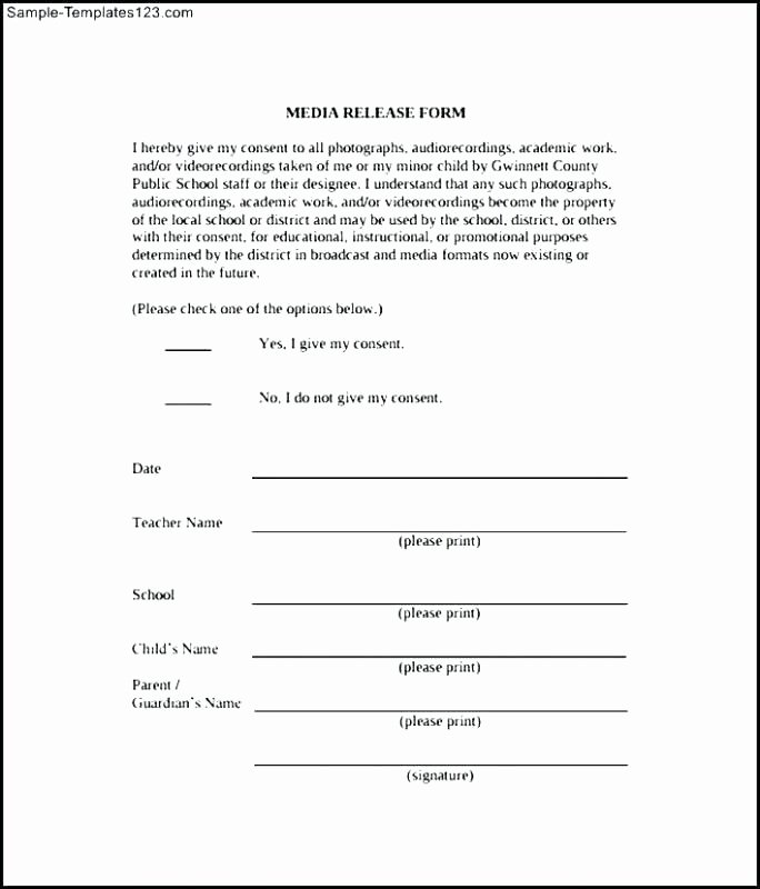 Social Media Release form Template New Best Image Consent form Template Sample 9 Examples