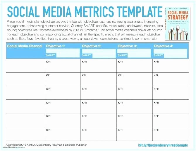 Social Media Reporting Template Best Of social Media Report Template Excel and Performance Content