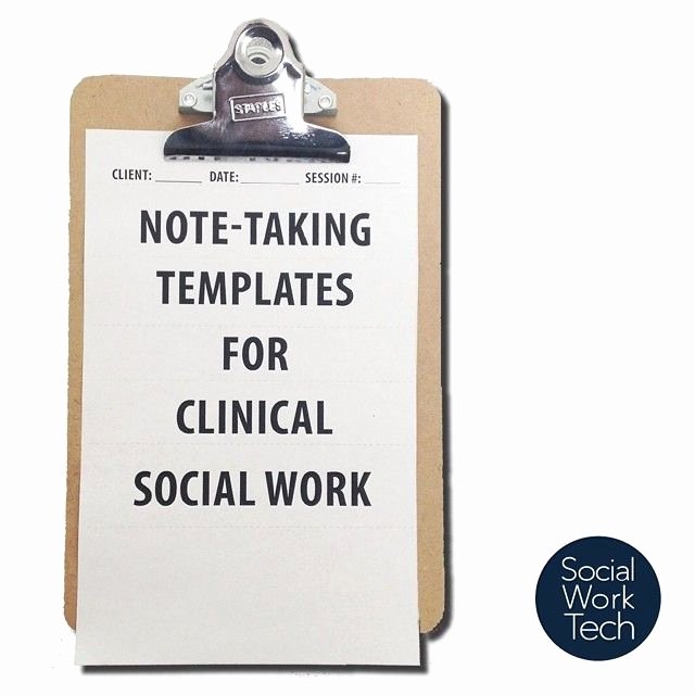Social Work Progress Notes Template Lovely Note Taking Templates for Clinical social Workers