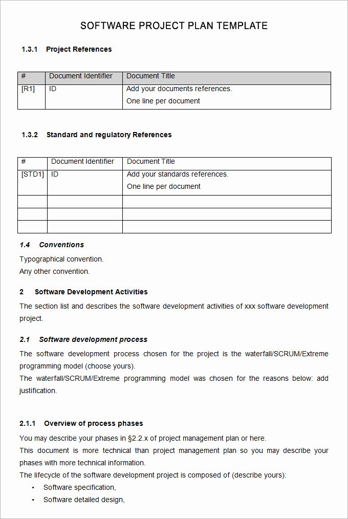 Software Development Project Plan Template Best Of software Plan Template 7 Free Word Pdf Excel