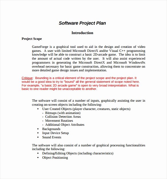 Software Project Planning Template Unique 19 Useful Sample Project Plan Templates to Downlaod