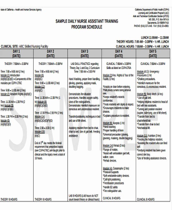 Software Training Plan Template Best Of Training Program Schedule Templates 5 Free Word Pdf