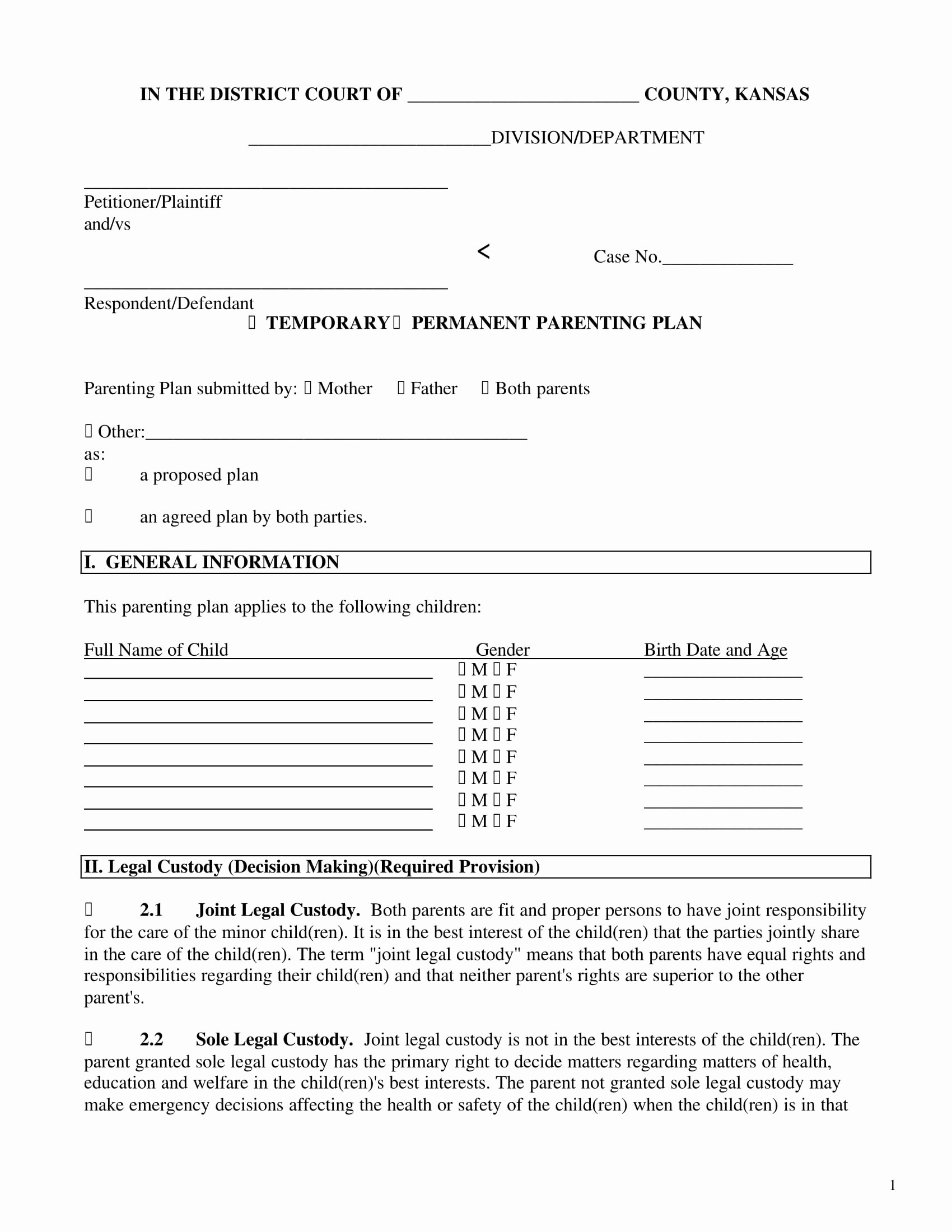 Sole Custody Agreement Template Best Of 5 Marriage Agreement forms Prenuptial Agreement