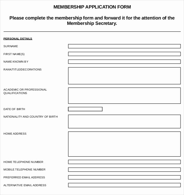 Sports Registration form Template New 15 Sample Club Application Templates Pdf Doc