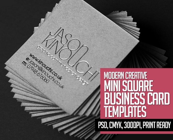 Square Business Card Template Best Of Mini Square Business Card Psd Templates Design