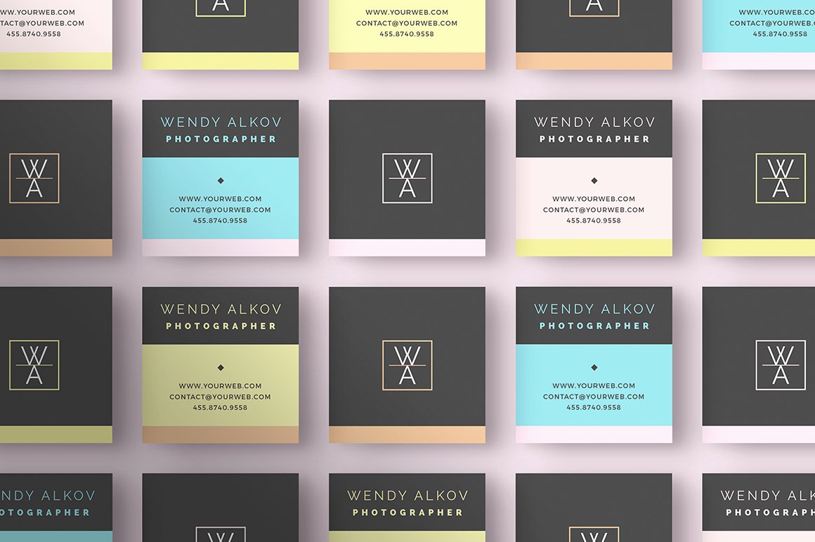 Square Business Card Template Free Elegant Square Business Card Template Inspiration Cardfaves