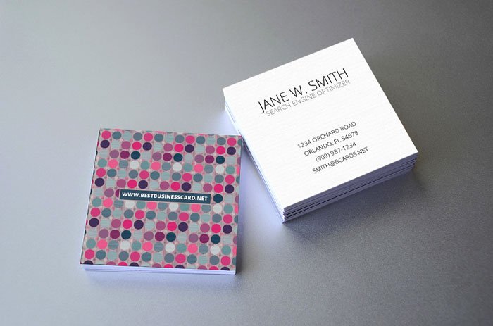Square Business Card Template Free Luxury 4 Free Square Mini Business Card Templates