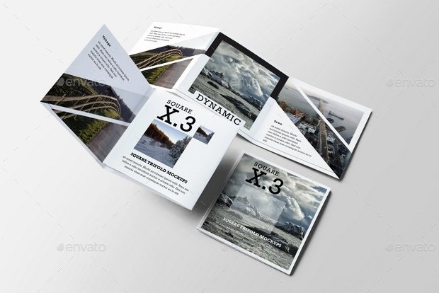 Square Trifold Brochure Template Inspirational 20 Square Brochure Mockups Free Editable Psd Ai