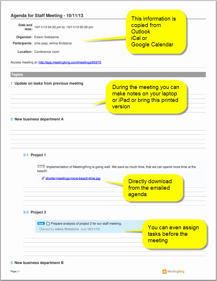 Staff Meeting Agenda Template Awesome Sample Staff Meeting Agenda Template
