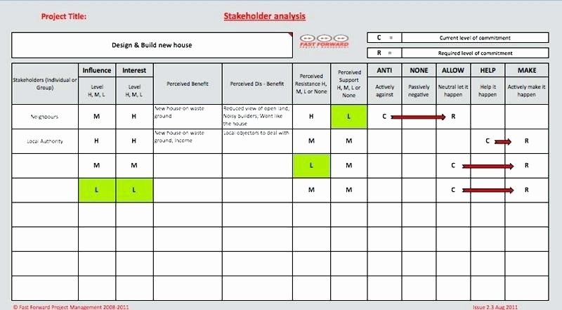 Stakeholder Analysis Template Excel Beautiful Stakeholder Analysis Templates Matrix Template Word