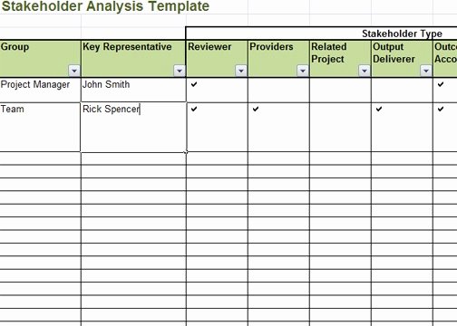 Stakeholder Analysis Template Excel Unique Stakeholder Analysis Template Excel