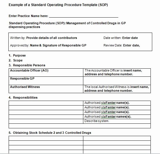 Standard Operating Procedures Template Free New Best 25 Standard Operating Procedures Manual Ideas On