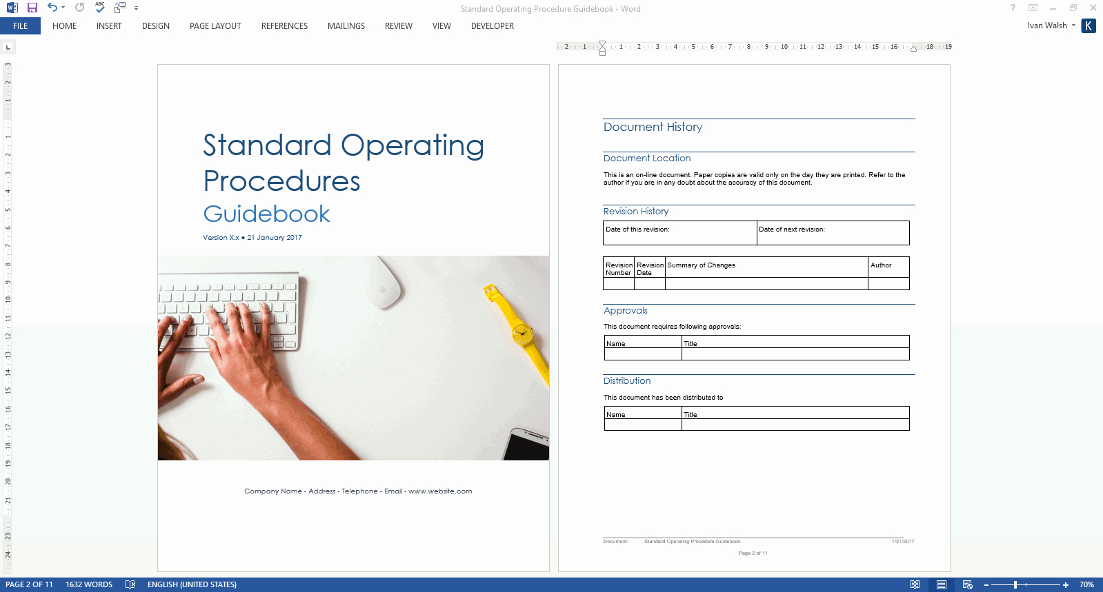 Standard Operating Procedures Template Word Beautiful Procedure Template – Ms Word Standard Operating Procedure
