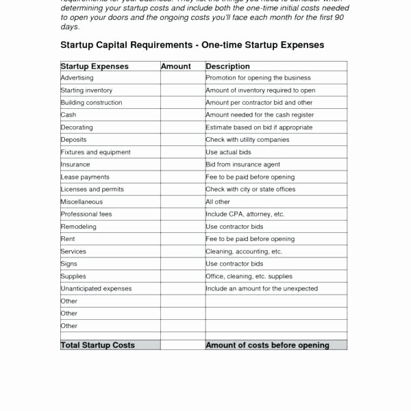 Startup Business Plan Template Excel Inspirational Startup Plan Template Personal Startup Business Plan