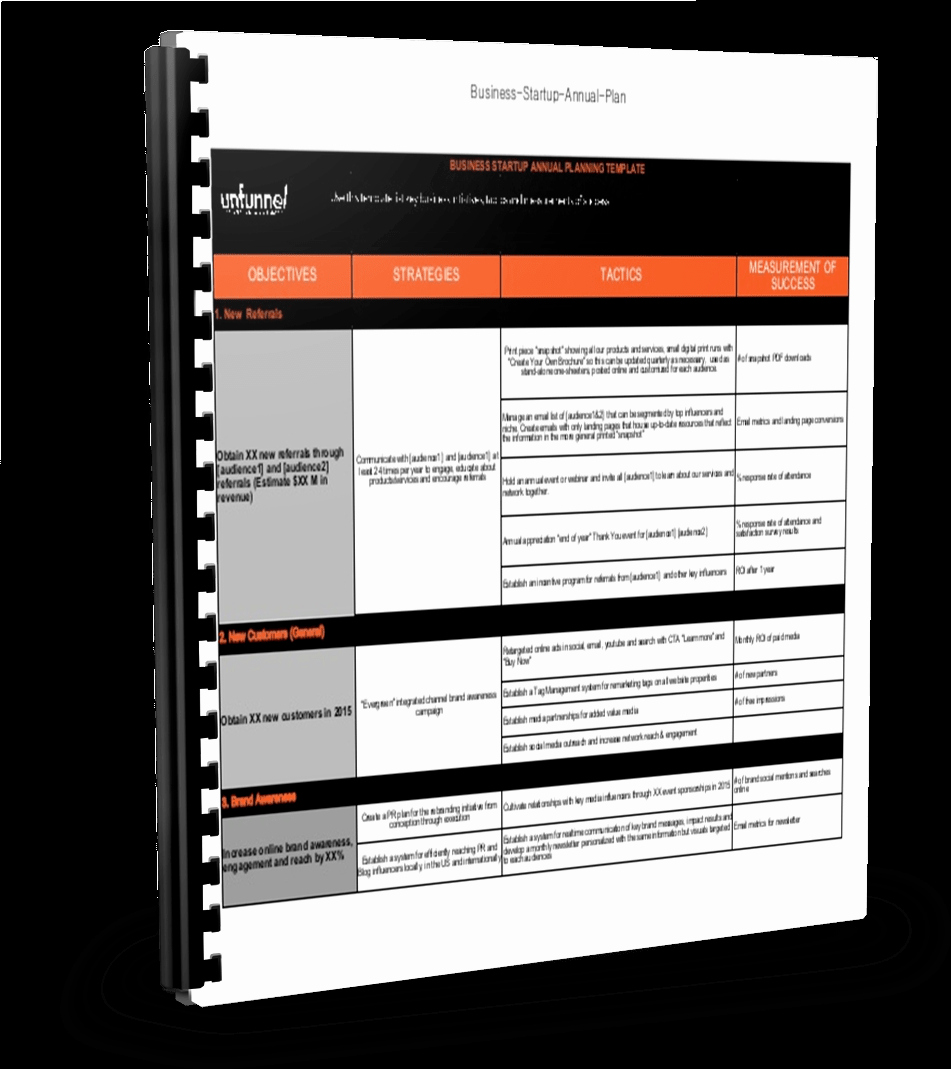 Startup Business Plan Template Excel New 2017 Startup Annual Business Plan [excel Template]