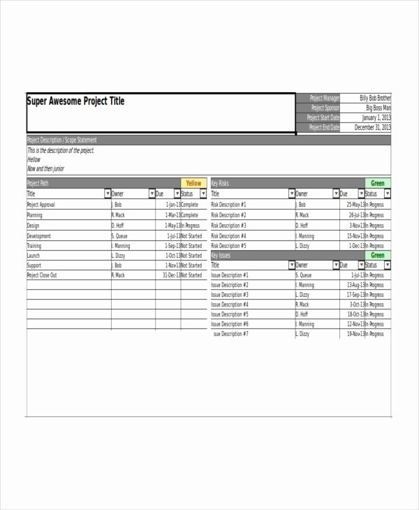Status Report Template Excel Elegant Excel Report Template 5 Free Excel Document Downloads