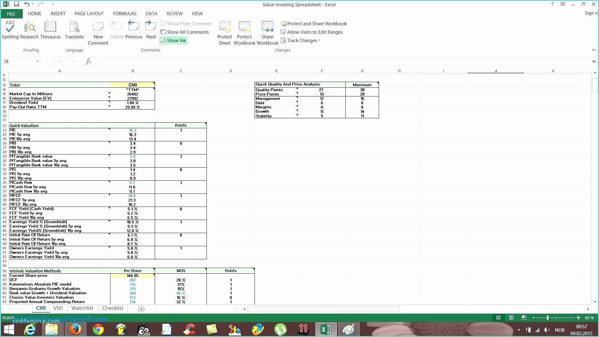 Stock Analysis Excel Template Fresh Stock Analysis Spreadsheet Excel Template In Valuation