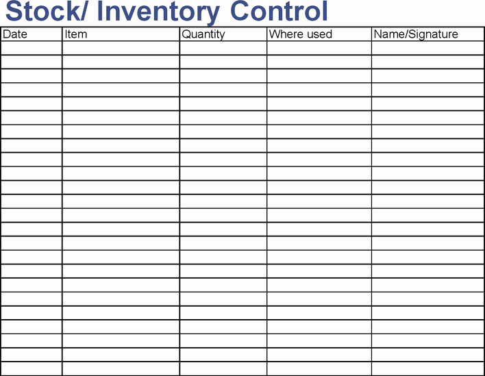 Stock Inventory Excel Template Inspirational 9 Stock Management Templates In Excel Excel Templates