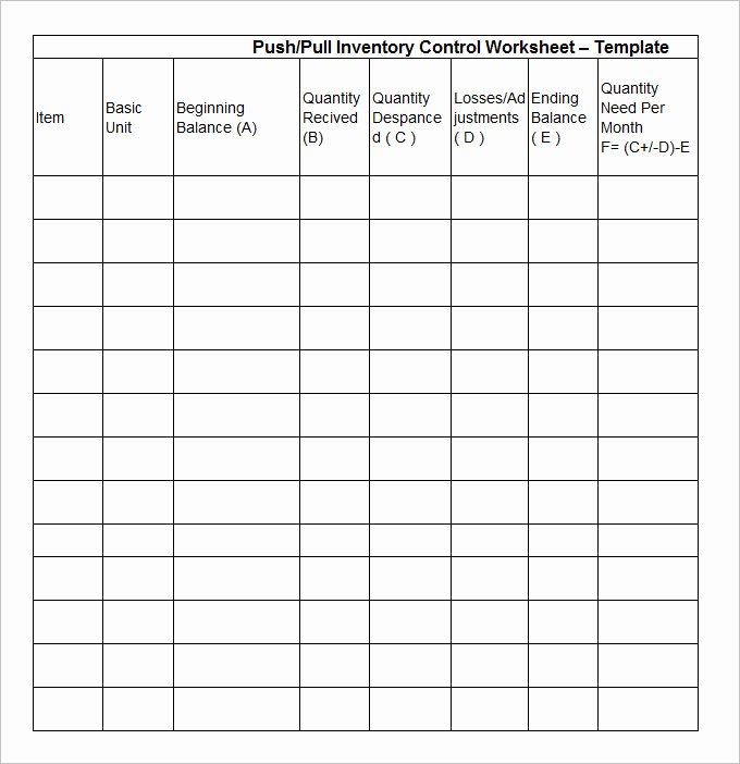 Stock Inventory Excel Template Unique 18 Stock Inventory Control Templates Pdf Doc
