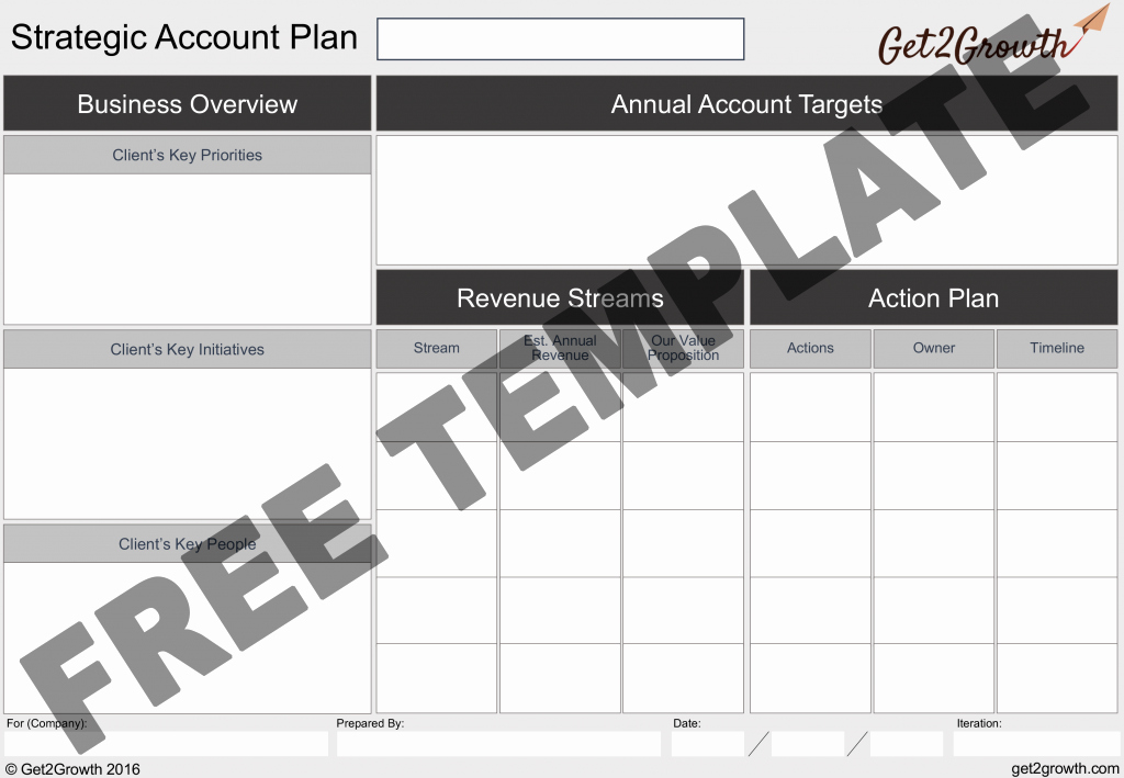 one page account plan template