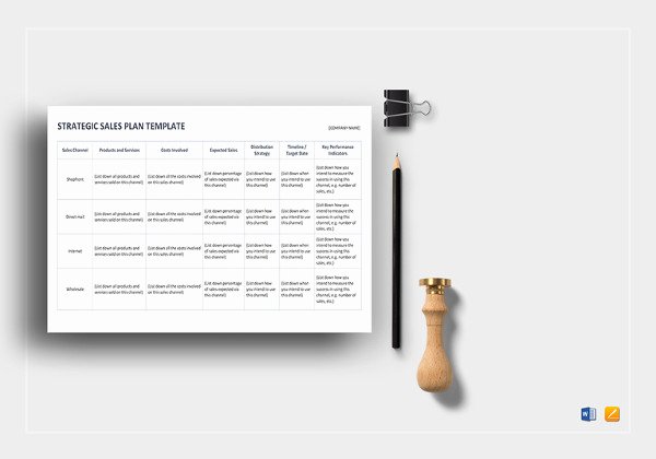 Strategic Sales Plan Template Inspirational 13 Bud Planner Templates Free Sample Example