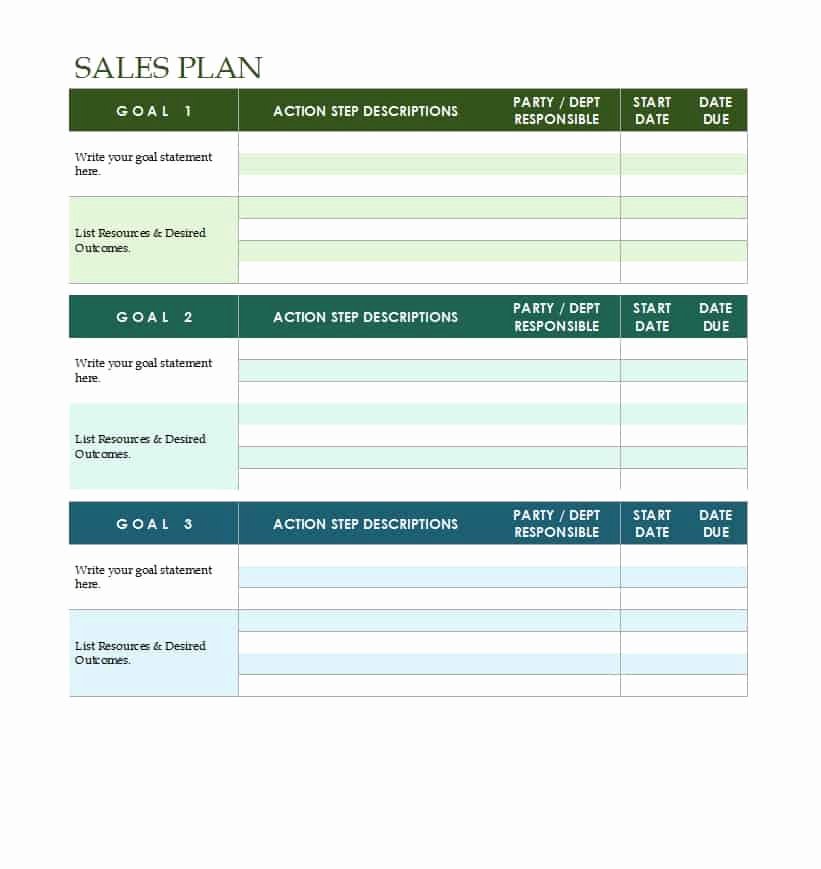 Strategic Sales Planning Template New 32 Sales Plan &amp; Sales Strategy Templates [word &amp; Excel]