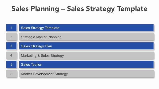 Strategic Sales Planning Template New Sales Planning Sales Strategy Template