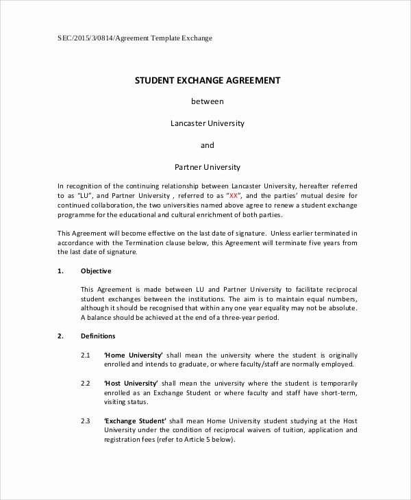 Student Academic Contract Template Lovely 11 Student Agreement Contract Samples