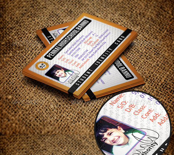 Student Business Card Template Awesome 18 Student Business Cards Free Printable Psd Eps Word