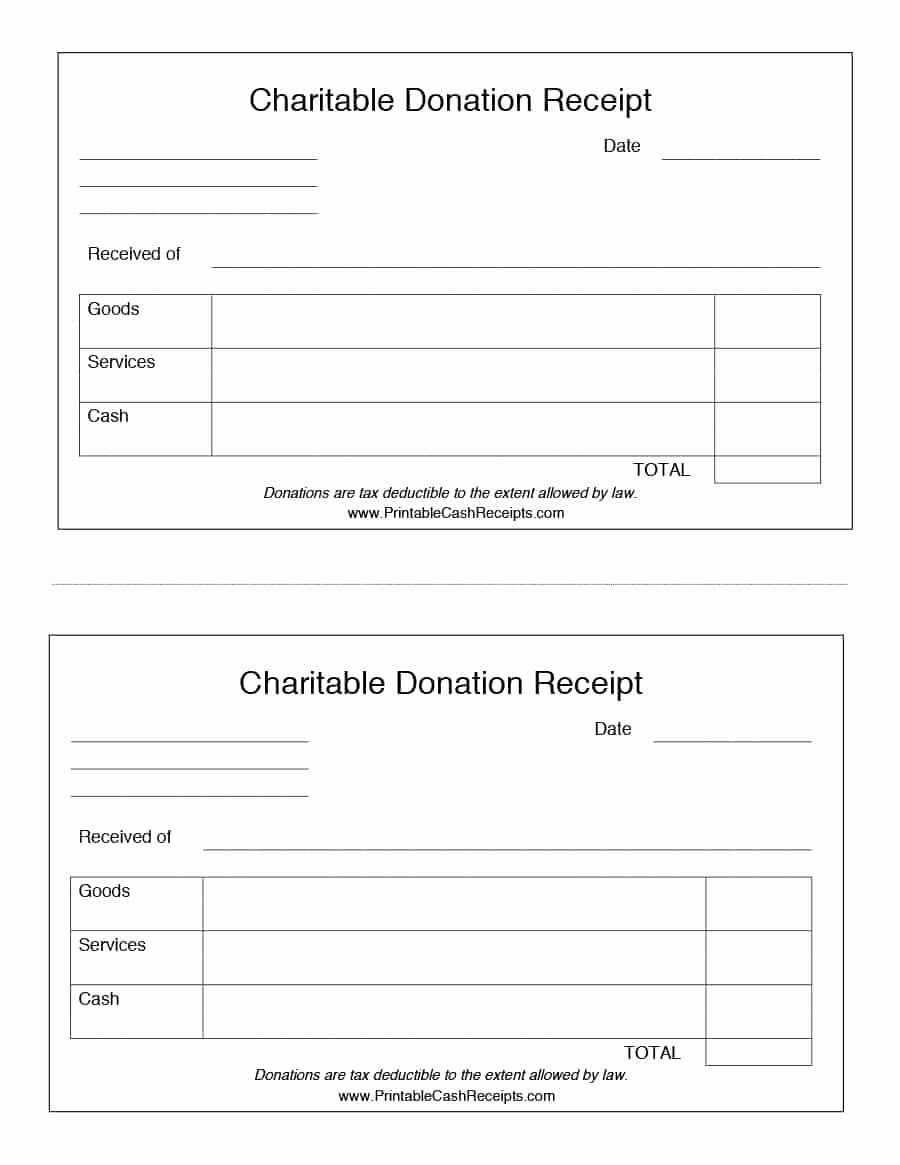 Tax Deductible Donation Receipt Template Best Of 40 Donation Receipt Templates &amp; Letters [goodwill Non Profit]