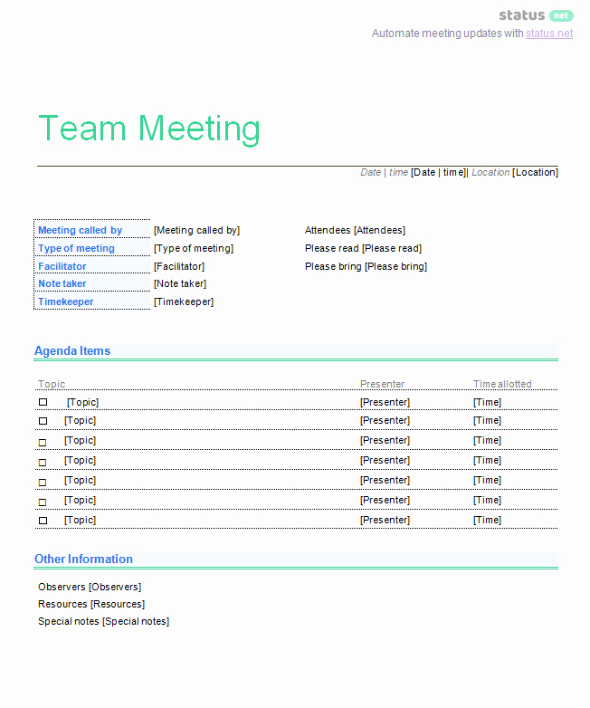 Team Meeting Agenda Template Beautiful 1 Amazing Team Meeting Agenda Template Download