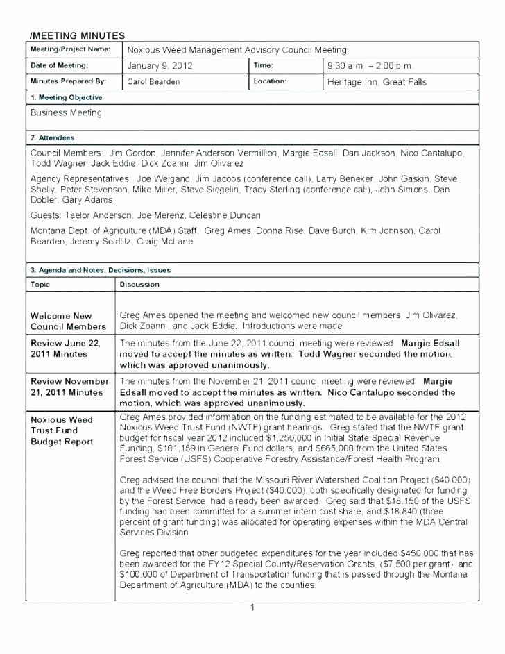 Template for Corporate Minutes New Corporate Minutes Template Pdf Small Business Board