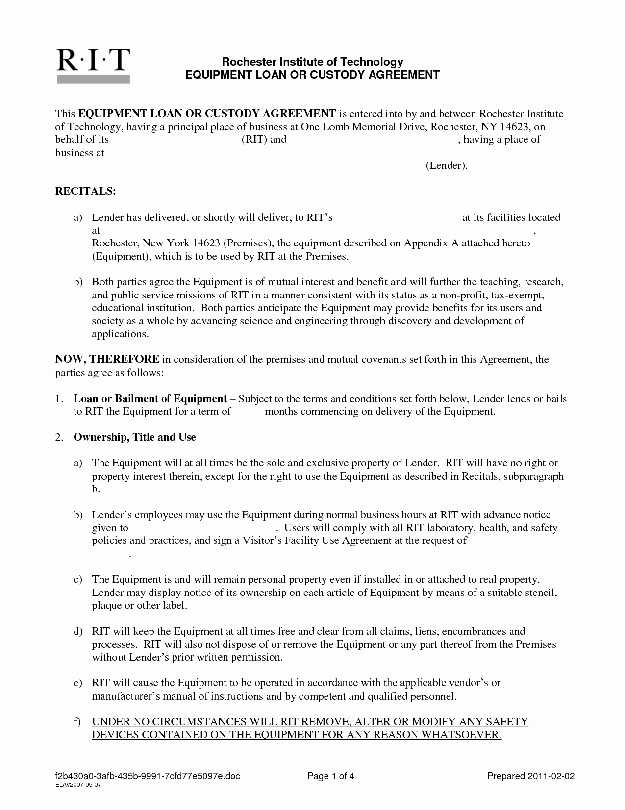 Template for Personal Loan Agreement Luxury Free Printable Personal Loan Contract form Generic