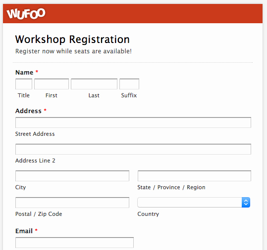 Template for Registration form Lovely top 5 event Registration form Templates