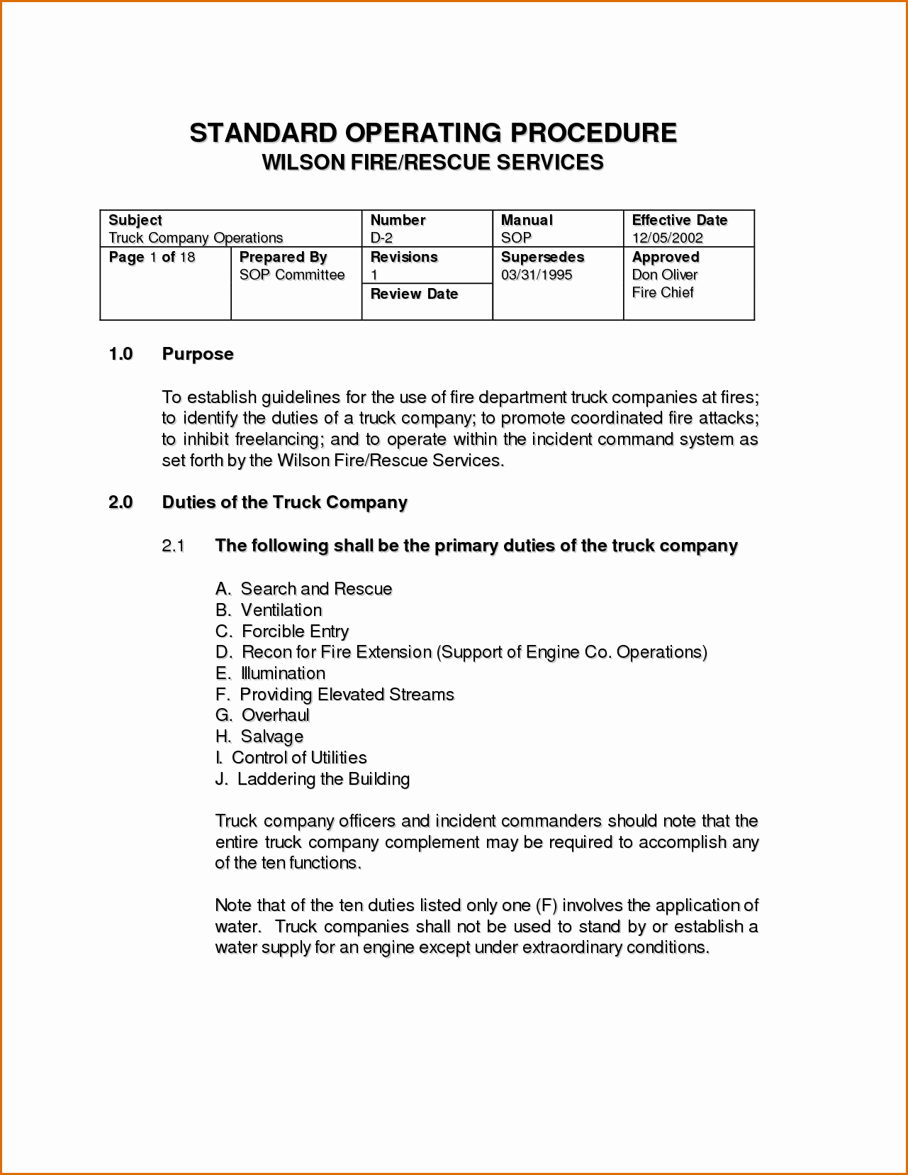 Template for Standard Operating Procedures Fresh 11 Standard Operating Procedure Template Word