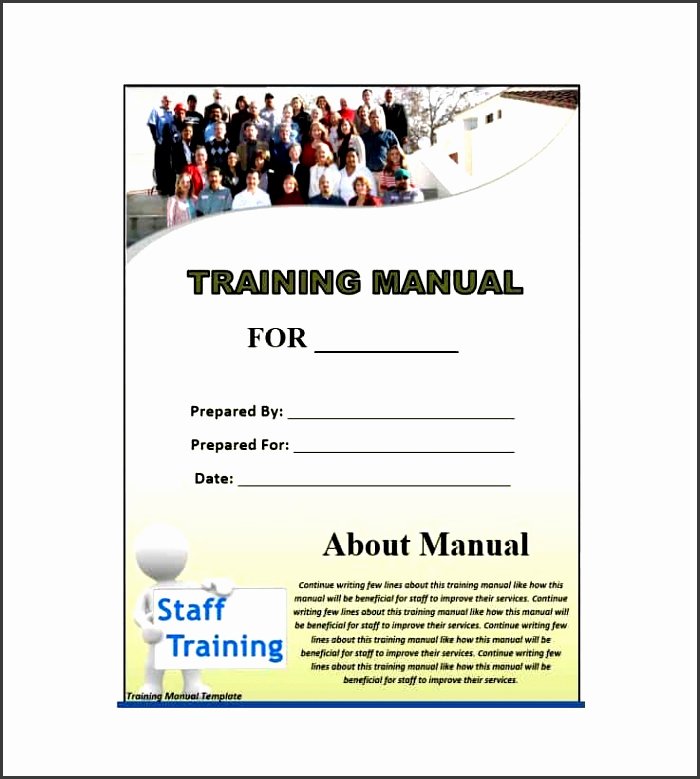 Template for Training Manual Elegant 5 Training Guide Template Word Free Sampletemplatess