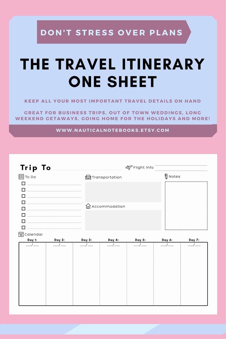 Template for Travel Itinerary Awesome Best 25 Travel Itinerary Template Ideas On Pinterest