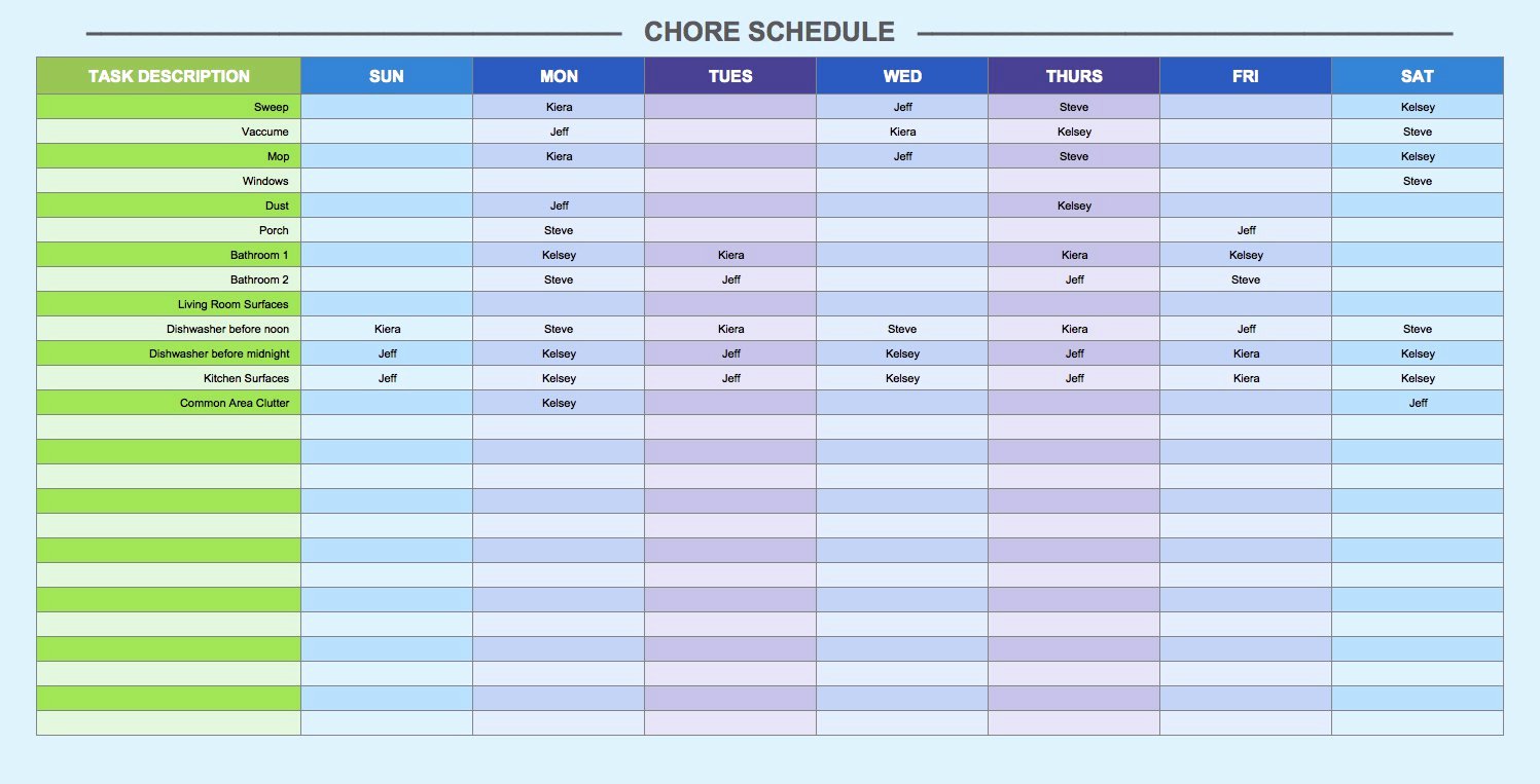 Template for Weekly Schedule Fresh Free Weekly Schedule Templates for Excel Smartsheet