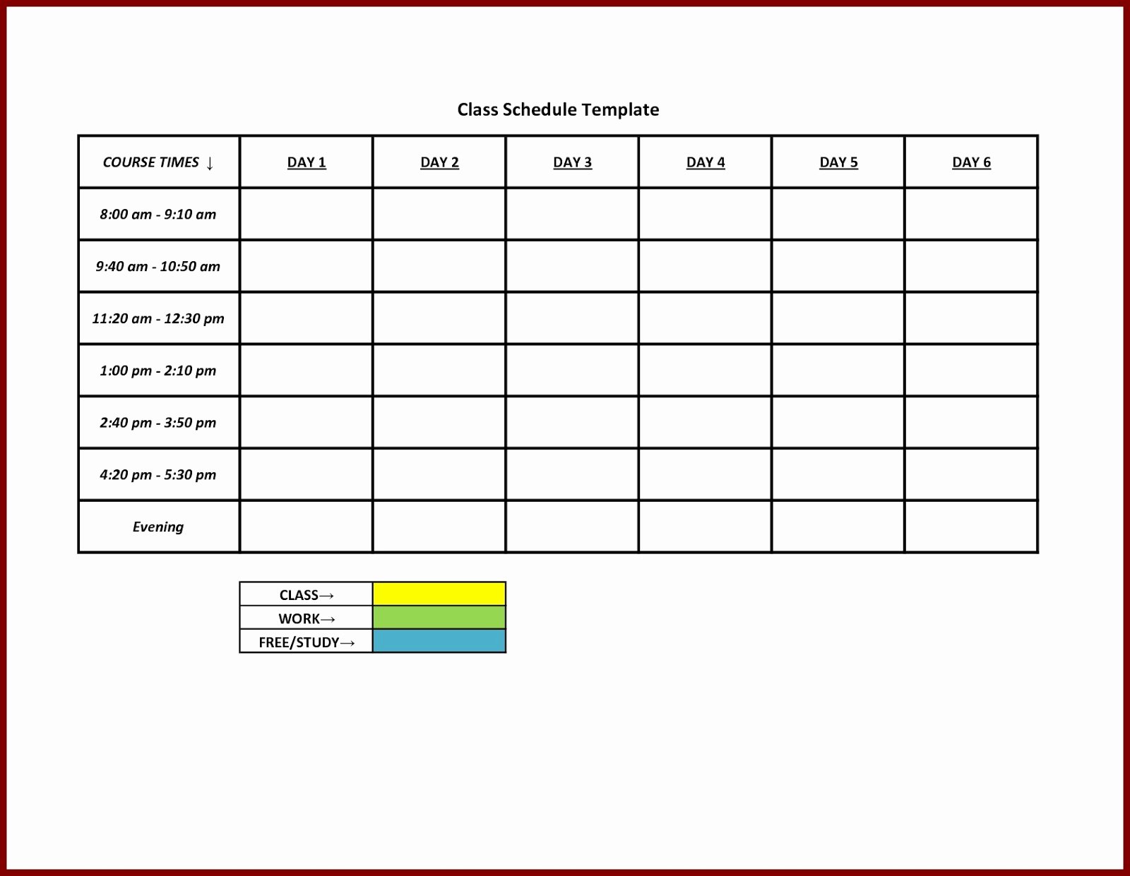 Template for Weekly Schedule Luxury Free Printable Weekly Work Schedule Template Excel Template