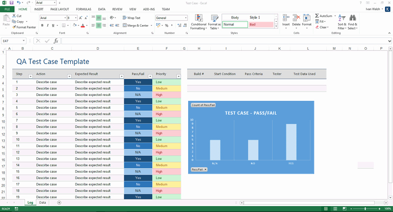 Test Plan Template Excel Elegant software Testing Templates – 50 Word &amp; 27 Excel
