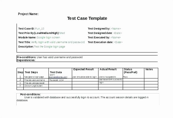Test Plan Template Pdf Lovely Testing Template software Tester Cover Letter Testing