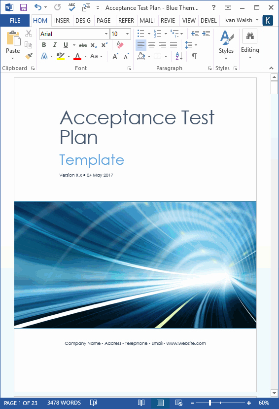 Test Plan Template Word Beautiful software Testing Templates – 50 Word &amp; 27 Excel