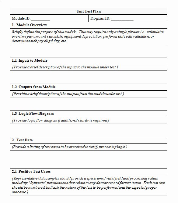 Test Plan Template Word New 25 Plan Template Word Excel Pdf